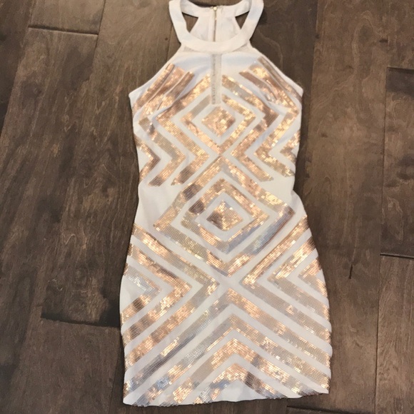 White Sequin Dress - Picture 3 of 5